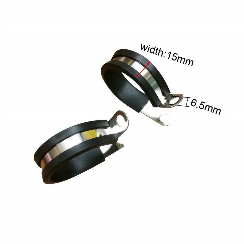 48 Colliers De Serrage PVC Gris - Support En U Pour Tuyaux 25mm | Fixation Tuyauterie Cuisine, Salle De Bain