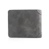 2023 Luxury Wallet New Men's Wallet Short Frosted Leather Wallet Retro Two Fold Vertical Wallet Youth Korean Multi-Card Wallet 5