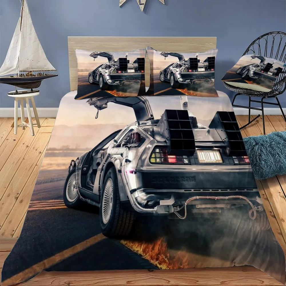 

Комплект постельного белья DeLorean с пододеяльником и двойным пододеяльником, роскошный пододеяльник с застежкой-молнией, комплекты одеял королевского размера