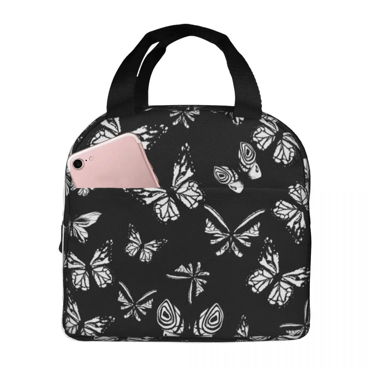 

Lunch Bags for Men Women Butterfly Thermal Cooler Waterproof Picnic Travel Oxford Lunch Box Food Bag