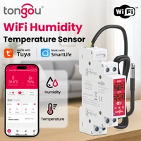 Tuya Temp & Humidity  Sensor WiFi 2-Gang Smart Switch 18mm DIN Rail  with , 3840W AC/300W DC, Timer, Smart Life/Alexa/Google - Image 2