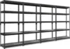 5 Tier Laminated White Metal Shelving Unit Adjustable Garage Storage Utility Rack Heavy Duty Shelves Organization Multipurpose 2