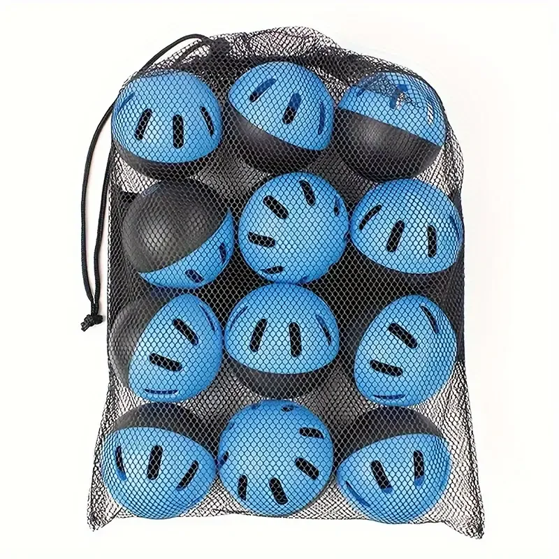 12 Pcs Baseball Soft Practice Balls Perforated Training Balls 2.91 Inches (74mm) For Outdoor Training Eva Hollow Ball Hole Ball baseball balls baseball training equipment