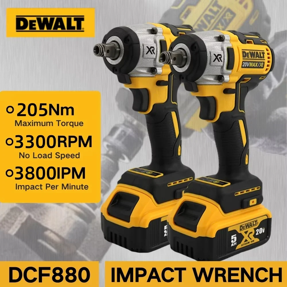 Description Picture 2 of itemDewalt DCF880 3300RPM Brushless Impact Wrench High Torque Cordless Electric Wrench Tire Repair Tool 20V Rechargeable Power Tools