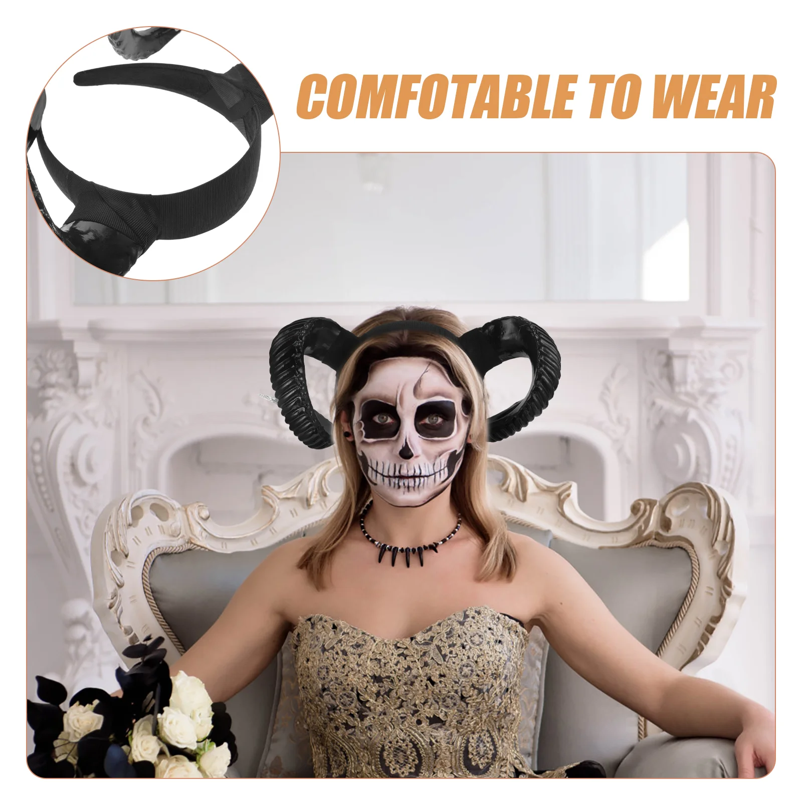 Horn Hair Decorations For Girls Cosplay Party Festival Band for Adults Women Men anime hair accessories