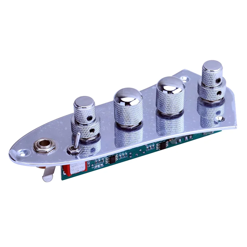 5 Jazz JB Bass Loaded Wired Control Plate for 4/5 String Bass Guitar Parts JB-08CR 4