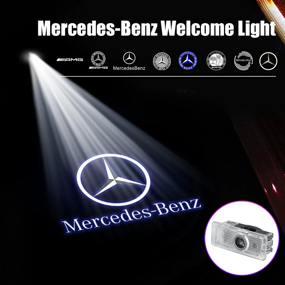 BYCCRZ 2/4 Pièces Auto Éclairage 3D Projecteur Voiture Porte De Voiture Pour Maserati GranTurismo 2013 GranCabrio 2010 Porte Voiture Kit Lumières LED Porte, 2 Four