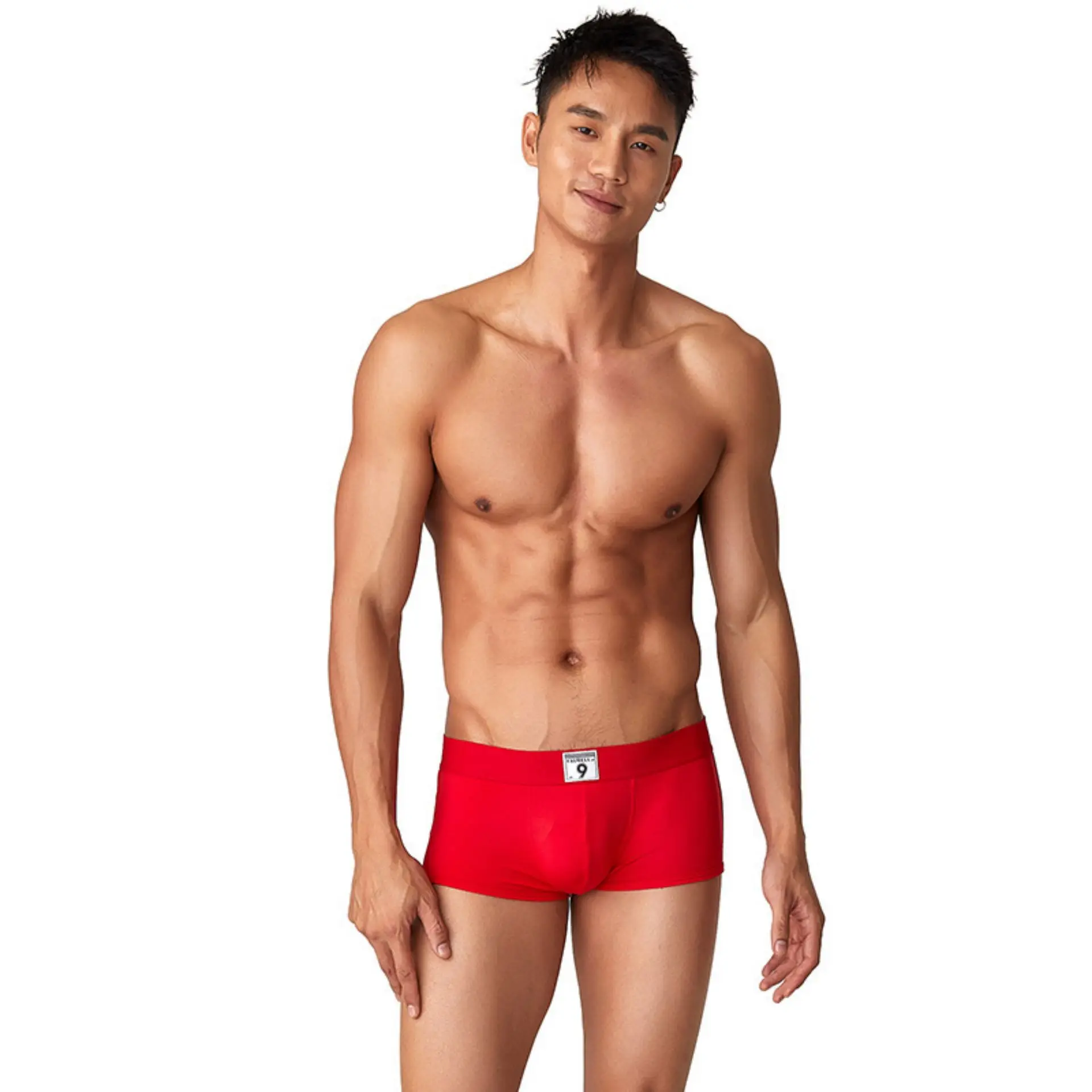 

Modal Men's Boxer Shorts Comfortable Breathable Single Layer Traceless Flat Corner Pants Underwear Four Corner Underpants