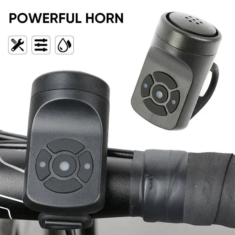 Bicycle Horn Bike Horn Electric Bicycle Bell Powerful Rechargeable Bicycle Bell Ring Horn Bells Cycle Safety Sound Alarm Accessories