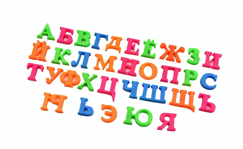 Plastic Russian Magnetic Alphabet Letters Stickers Fridge Refrigerator Message Board for Kids Educational Language Learning Toys 3