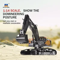 HUINA 1592 1/14 RC Excavator Truck Alloy 2.4G 22CH Radio Controlled Car Engineering Vehicle Model Electric Car Kid Toys for Boys 2