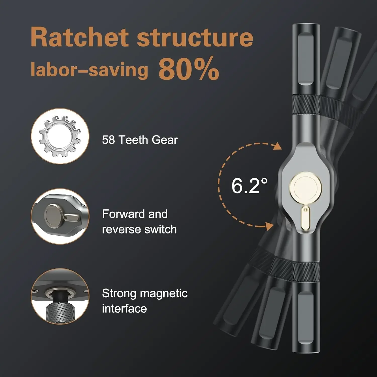 24 In 1 Multi-purpose Ratchet Wrench Screwdriver Set Magnetic Bits Tools Set DIY Household Repair Tool Precision Hand Tools Work
