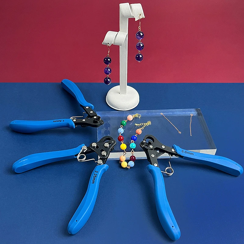 보석 와이어 롤링 플라이어 세트 1.5/2.25/3mm (점프 링 제작, 귀걸이 와이어 벤딩, 루프 성형, 공예 도구, 보석 도구)