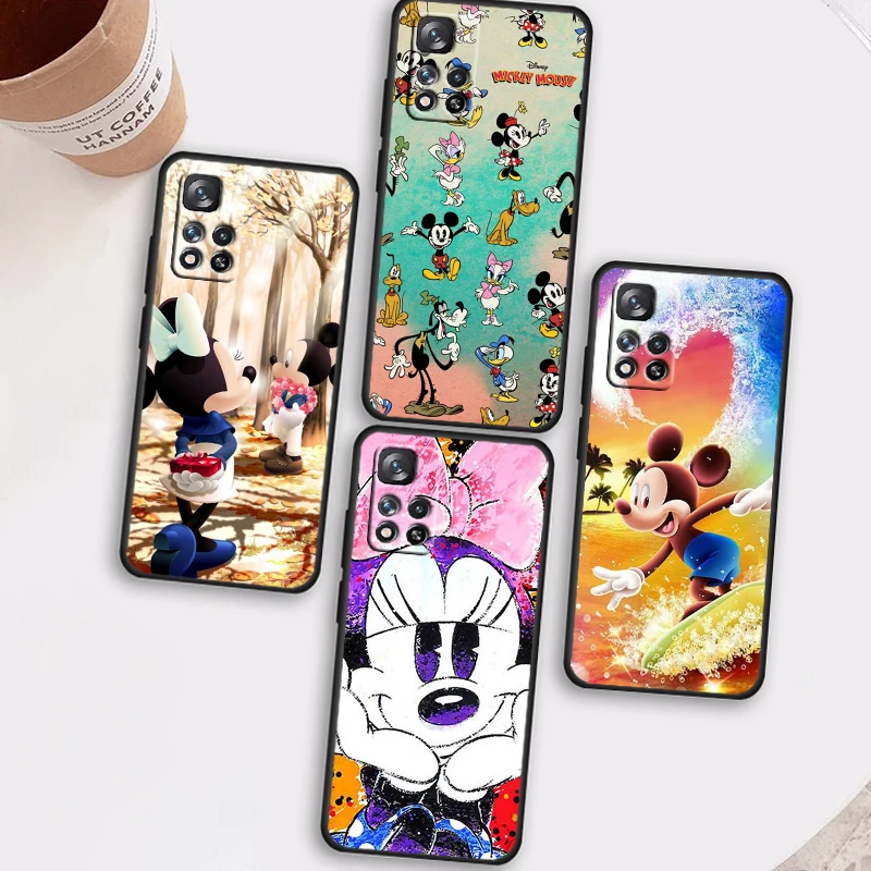 

Disney Mickey Minnie Have Fun For Xiaomi Redmi Note 12 Pro 11T 11E 11S 10T 10S Turbo Plus Max Lite 5G Black Soft Phone Case