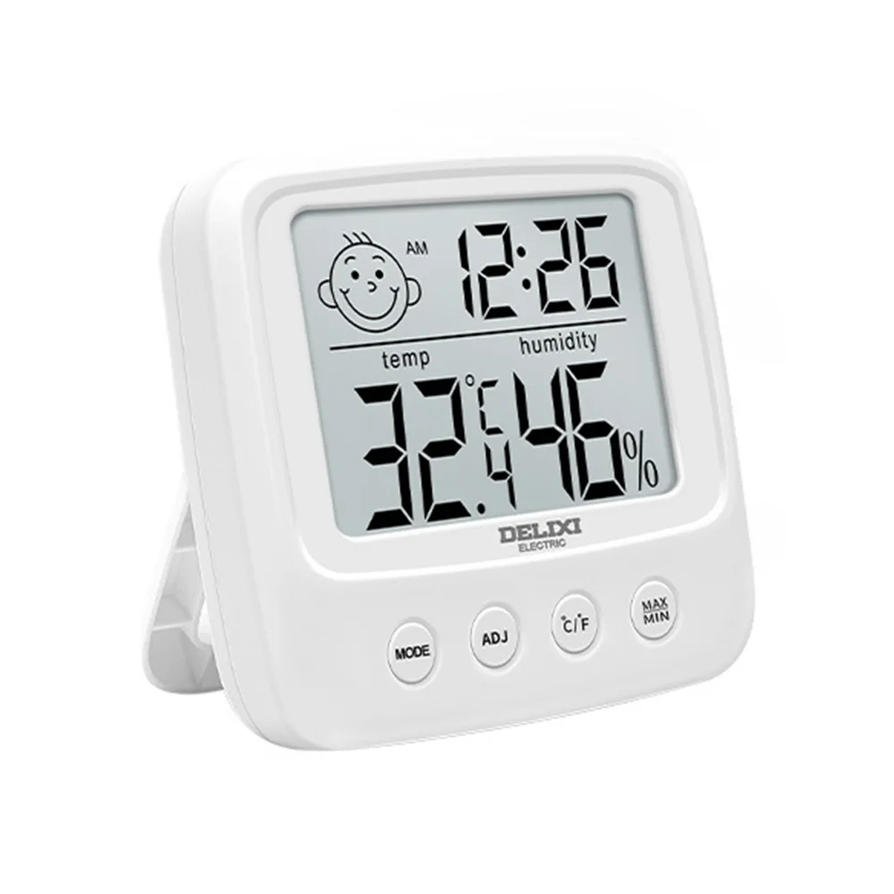 Household baby room Temperature and Humidity Meter Backlight LCD digital screen Wall-mounted or Standing High-precision Meter