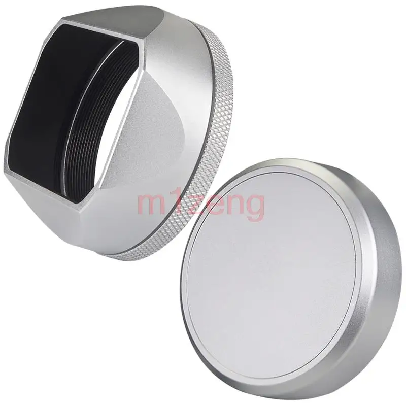 

Metal Lens Adapter+lens hood+metal lens cap cover protector For Fujifilm FinePix X100/X100S/X100T/X100V/X100F/X70 camera