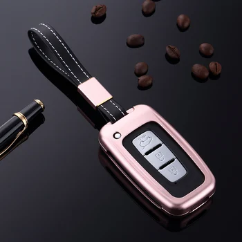Telecomando in lega di alluminio 3 pulsanti Smart Car Key Case Cover per KIA Sportage Forte per Hyundai Solaris HB20 Veloster SR IX35