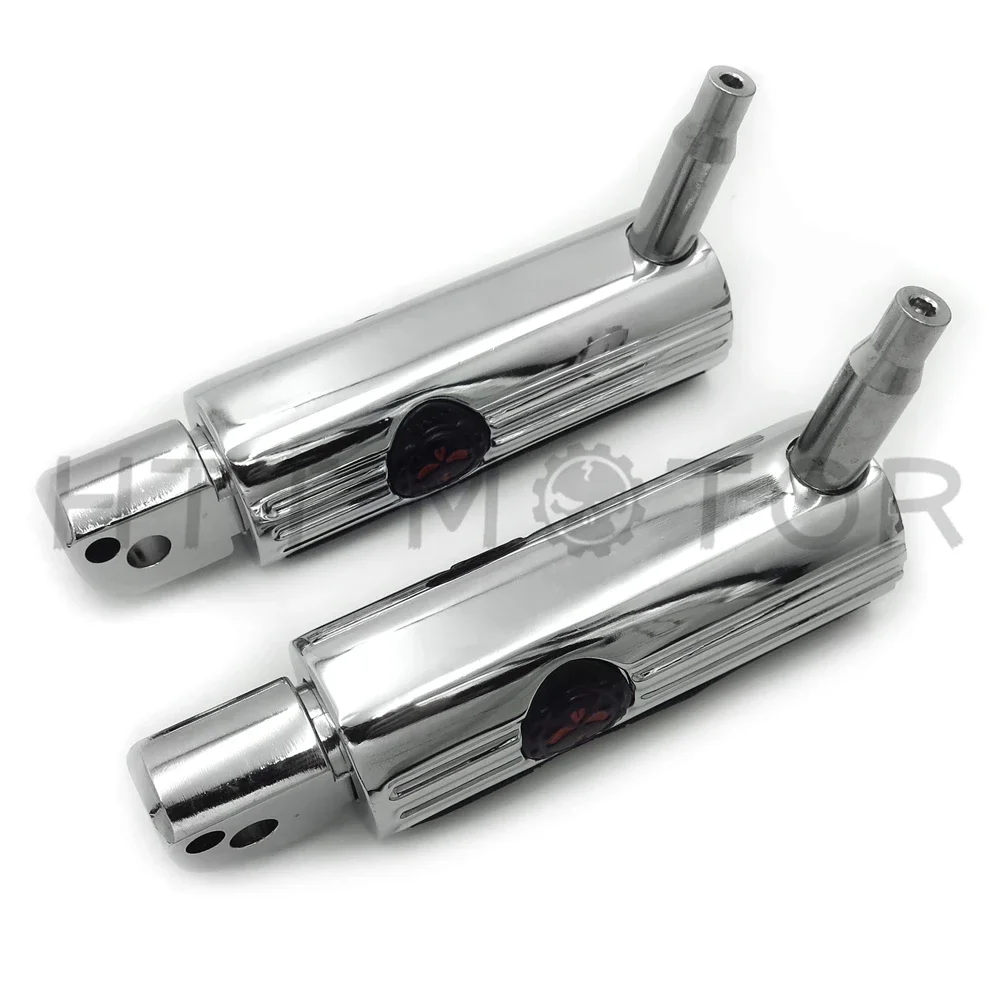 Aftermarket Trasporto Libero Defiance Pedane Chrome Per Harley Davidson Passeggeri 2018-Più Tardi Softail Fat Boy Flfb Fat Bob Fxfb