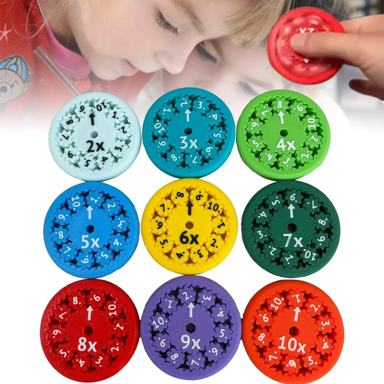 Fidget Toys Stress Relief Toys Party Toys Math Fidget Spinners Fingertip Math Puzzle Games Operations Decompression Desktop Multiplication