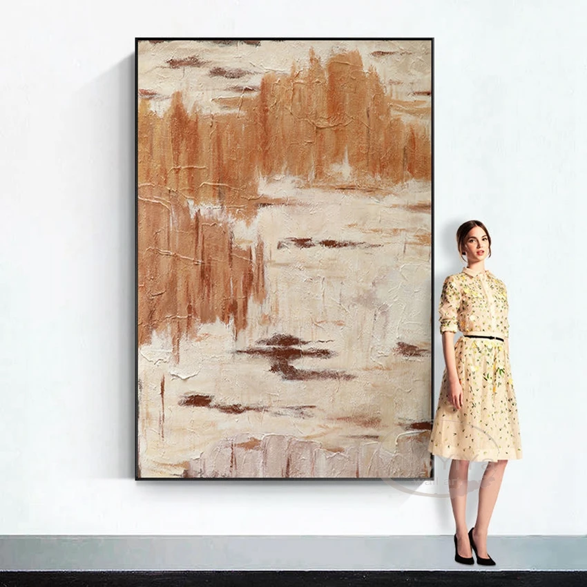 

Handmade Canvas Oil Painting For Interior Decor Texture Hanging Picture Wall Art Poster Mural For living Room Bedroom No Framed
