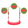 Hanging Seat Toys Height Adjustable Ropes Indoor Outdoor Toys Board Swing Chair Rainbow Curved Board Outdoor Garden Tree Swing 5
