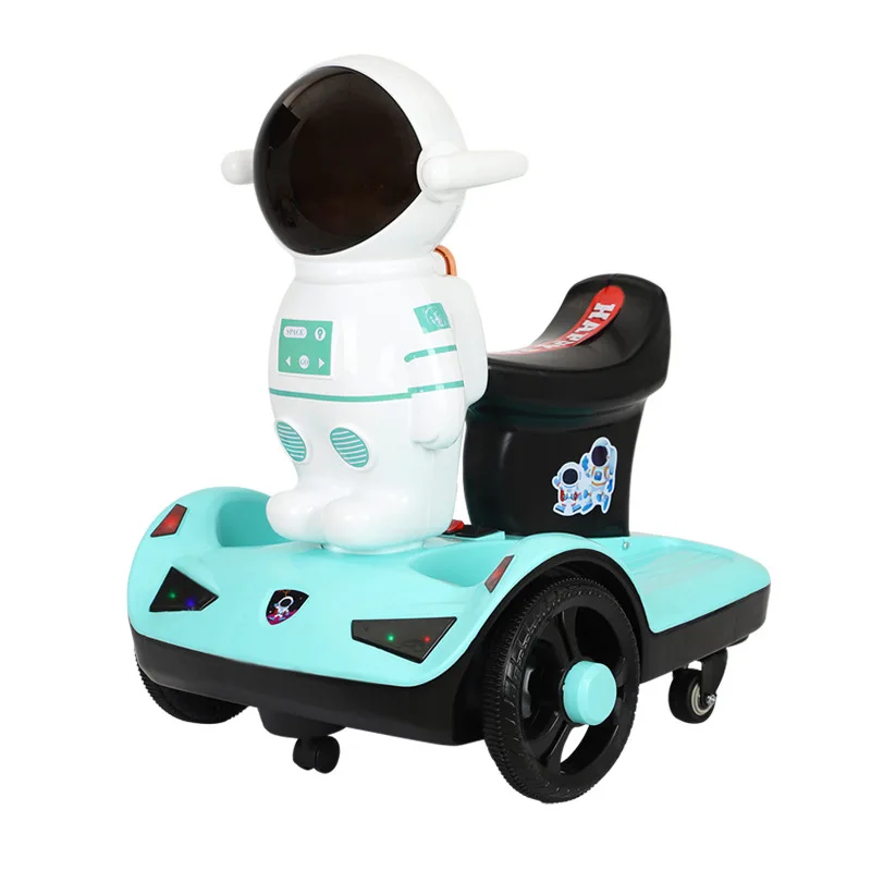 Children's Electric Motorcycle Baby Dual Wheel Drive Four Wheel Remote Control Drift Rotating Electric Balance Scooter