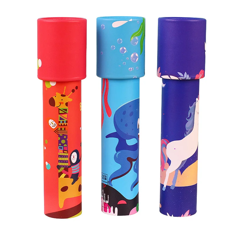 Kaleidoscope Rotating Children Science Experiment Toy Parent-child Interactive Educational Toys Magical Change Gift for Kids 1PC kaleidoscope toy
