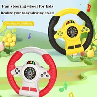Montessori Eletric Simulation Steering Wheel Toy With Light Sound Baby Kids Musical Educational Copilot Stroller Steering Toy 1