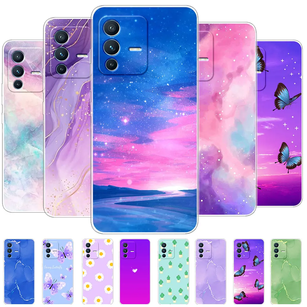 Per Vivo V23 Pro 5G Custodia In Silicone Morbido Tpu Cover Posteriore Per Vivo V23 5G Fundas Custodie Per Vivo V23 V23Pro 5G Clear Bumper Coque