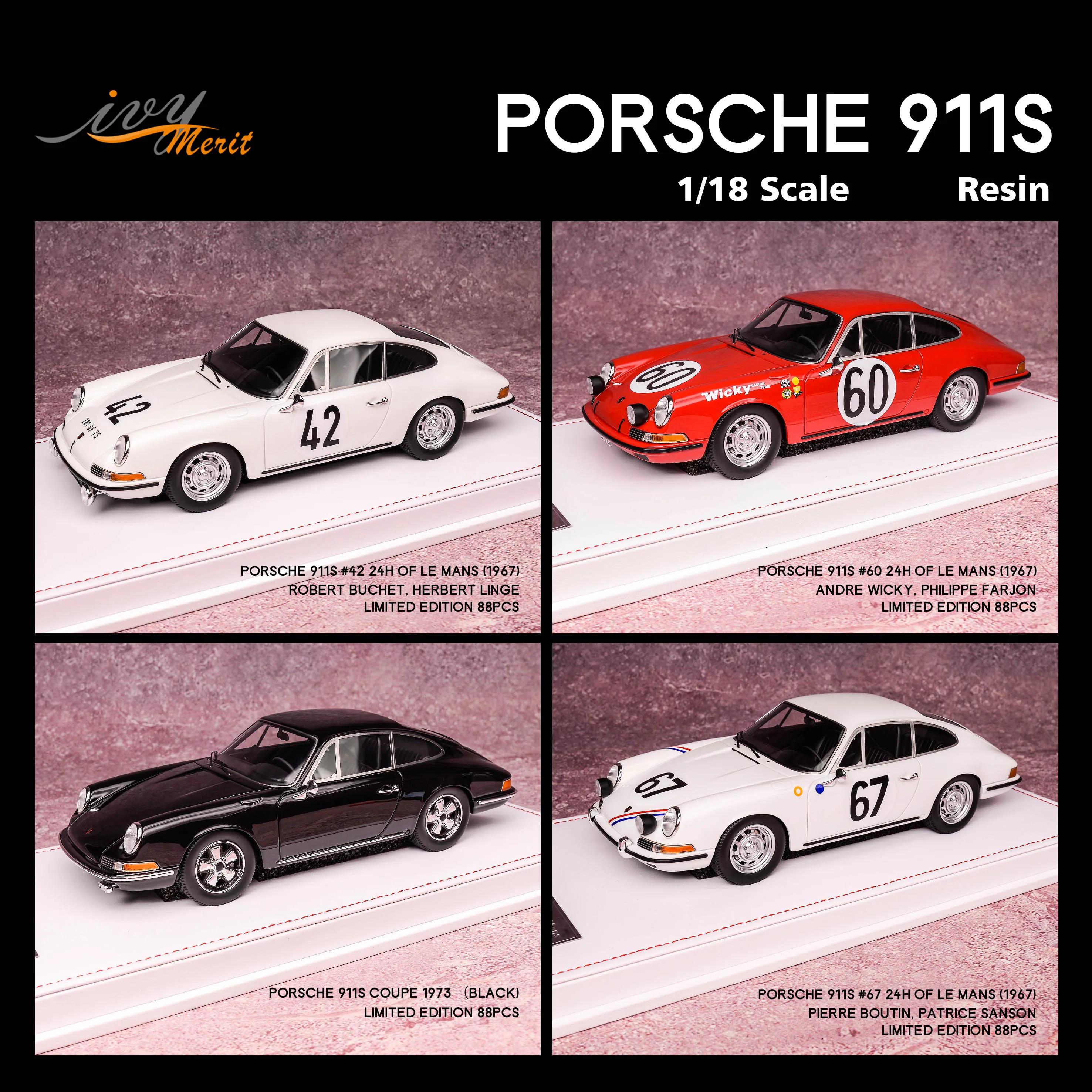 Porsche 911S Le Mans 1967 - Tecnomodel 1/18