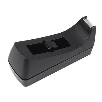 1 pz nero desktop mini dispenser di nastro taglierina con base antiscivolo dispenser di ricarica nastro per materiale scolastico per ufficio