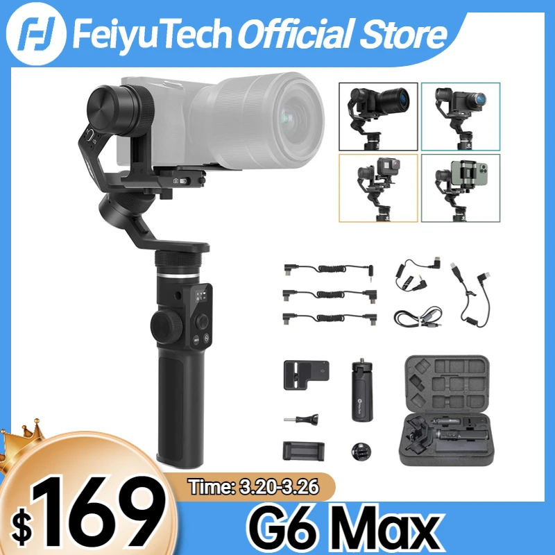 訳有 新品☆FEIYUTECH G6 Plus ハンド ジンバル スタビライザー 