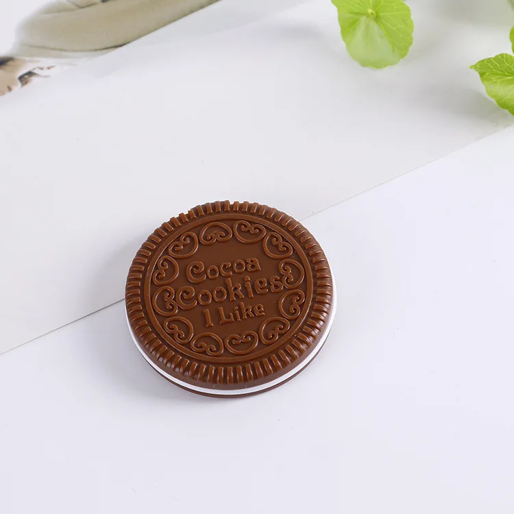 ミニコームメイクミラー,ケーキクッキー,メイクアップ,コンパクトな 