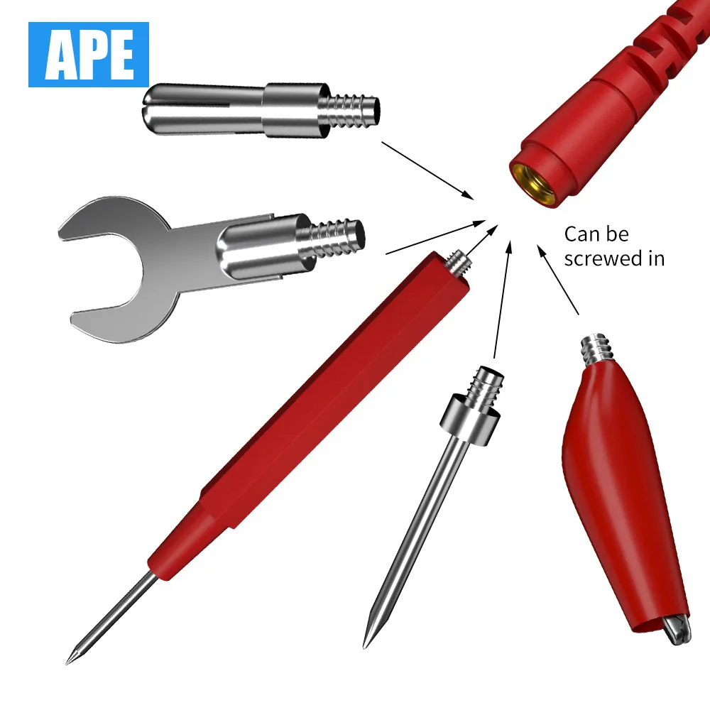 Makeronics 35-in-1 Test Lead Kit For Multimeter Tester | Male To Male Extension Right Angle To - Foto 6