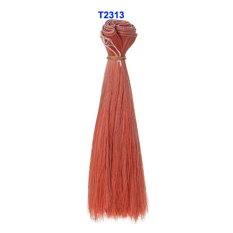 1pcs Hair Refires Bjd Hair 15cm*100CM Blue Green Purple Color Short Straight Wig Hair for 1/3 1/4 BJD Diy 5