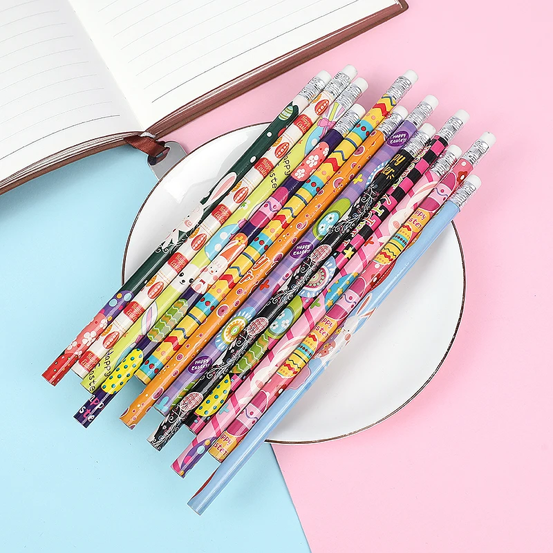 Easter Rabbit Wood Pencils 2