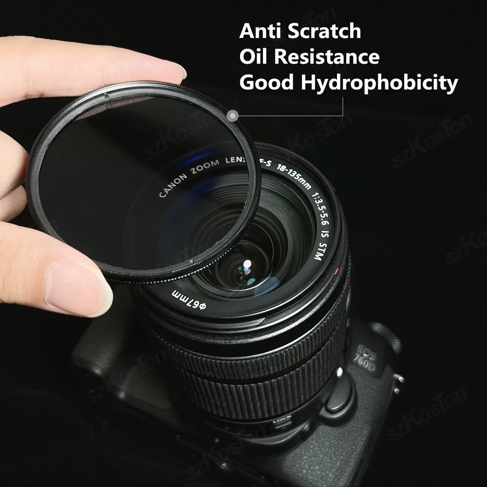 37-86mm UV Filter Lens MC Ultra Slim Optics Multi Coated Protection 37mm 40mm 43mm 46mm 49mm 52mm 58mm 62mm 67mm 77mm 82mm