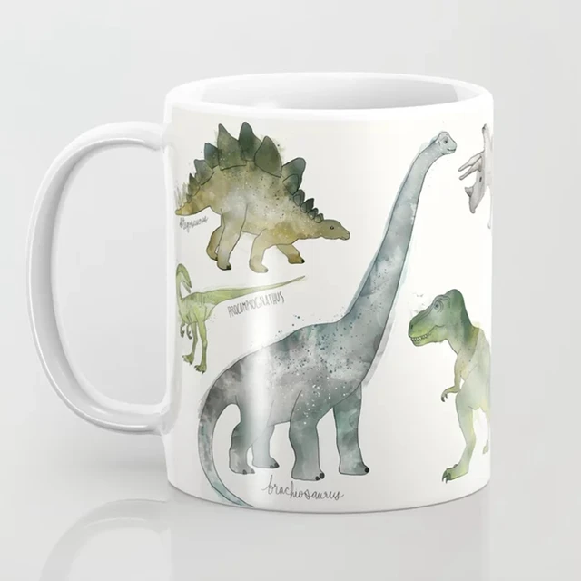 Caneca De Café XX- dinossauro de T-Rex que come desenhos animados