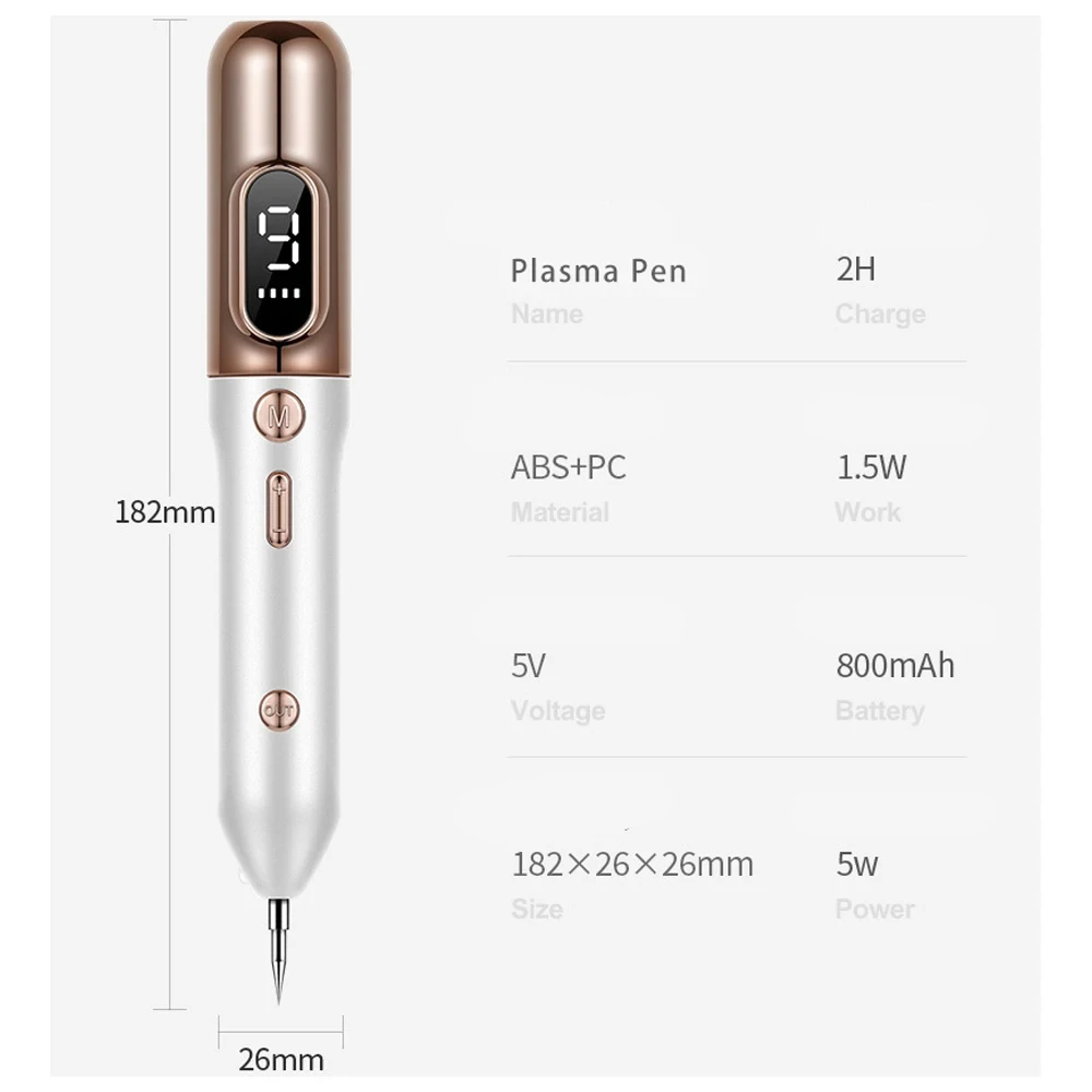 Plasma Pen Professional Laser Tattoo Mole Removal Pen Freckles Black Spots Papilloma Warts Moles Acne Tattoo Removal Skin Care.v