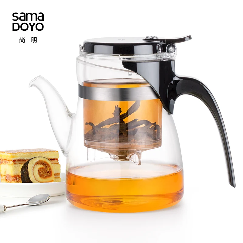 

[GRANDNESS] SAMA SamaDOYO B-02 High Grade Kungfu Teapot * Mug & Teapot 600ml Teapot Glass Tea Pot Glass Tea Pot with Infuser