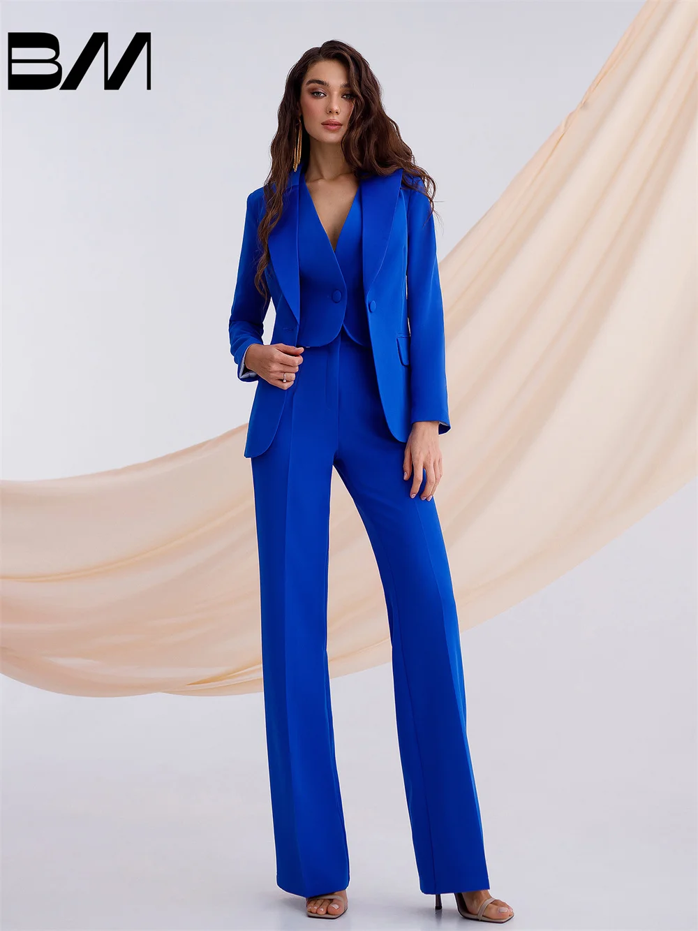 Classic Women Formal Business Suits Elegant Office Women Pant Suits Wedding Tuxedo Blazer Costume Femme Office Workwear