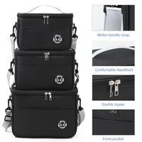 Insulated Lunch Bag Waterproof Large Capacity Thermal Food Container Adjustable Shoulder Strap  Thickened Lunch Box for School 4