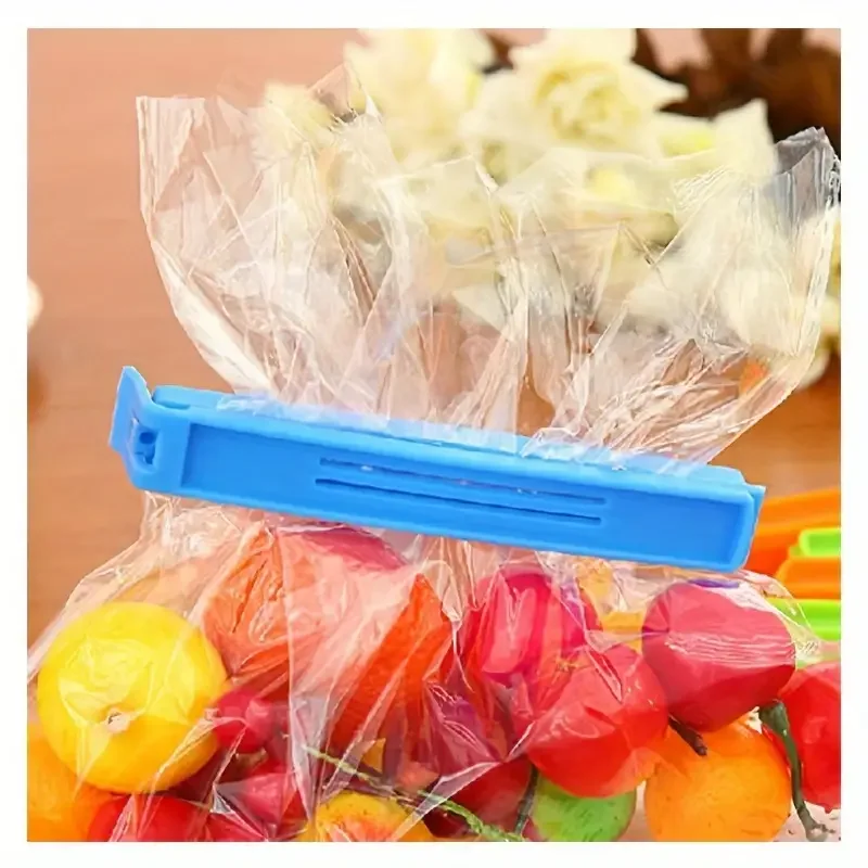 Bread Bag Clips Kitchen Bag Clips Sealing Clips Storage Bag Clips Bag Clips 10/20Pcs Portable New Kitchen Storage Food Snack Seal Sealing Bag Clips Sealer Clamp Plastic Tool Kitchen Accessories