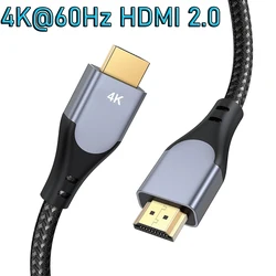 4K 120Hz Braided HDMI Cable with HDR and eARC Support - Available in Multiple Lengths - 3m (4K 60Hz)