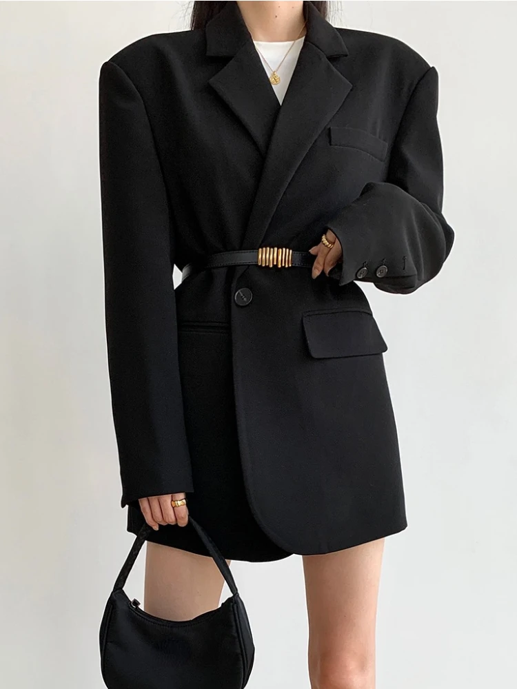 

Women Blazer Tailored Coat Shoulder Pad Ladies Suit Long Sleeve Top New Autumer Summer Solid Chic Elegant Casual Blazer Jackets