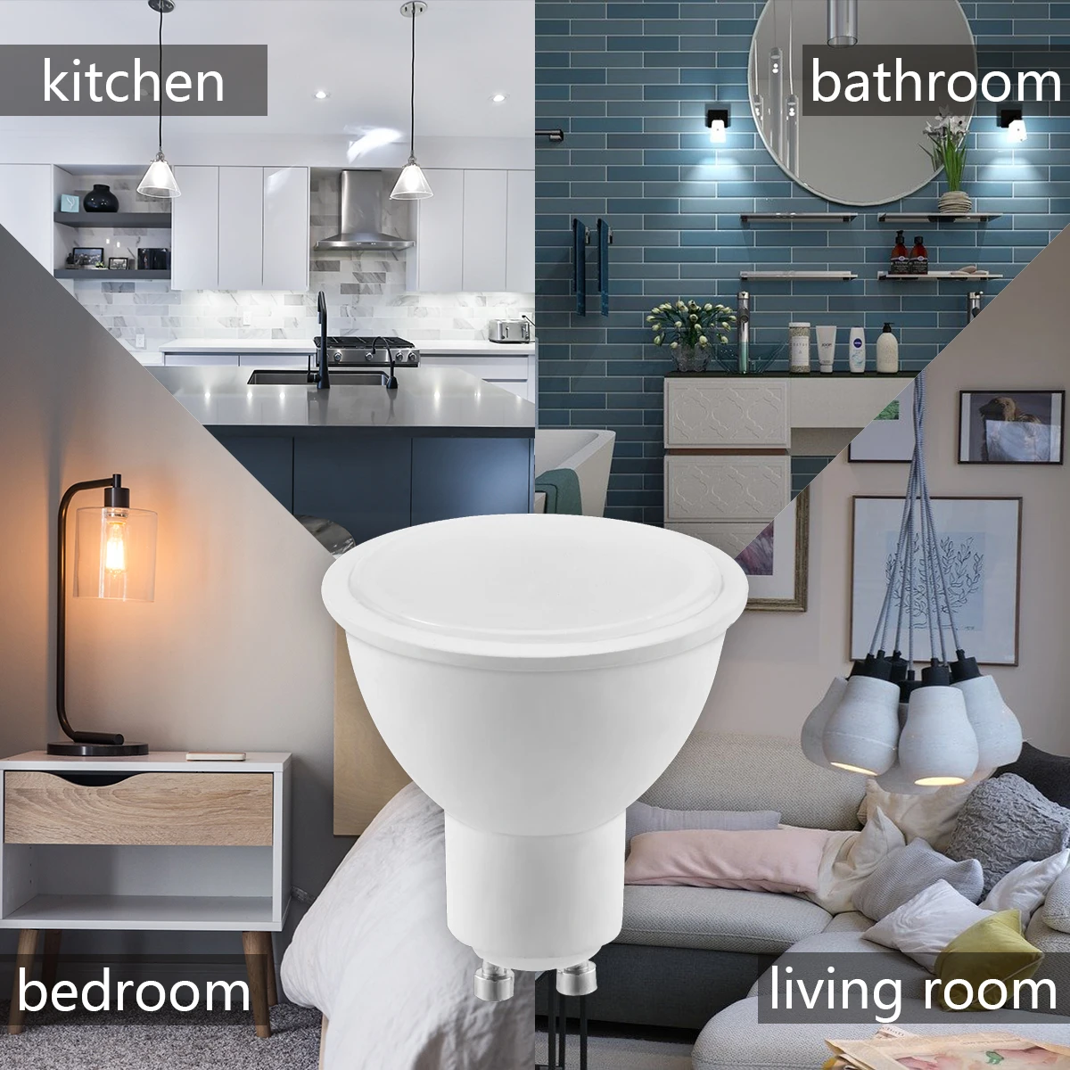 LED Ʈ Ʈ, GU10 AC100v-240v, 3000k, 4000k, 6000k, 3w-8w, Ȩ ǽ  ü 50W ҷΰ  , 1-10 
