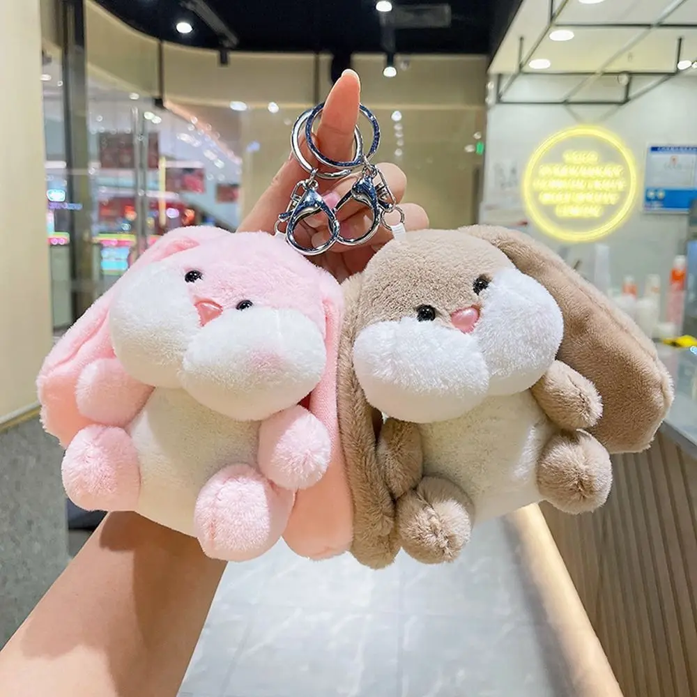 Key Chain Backpack Pendant Hanging Decoration Kids Toy Rabbit Plush Doll Plush Keychain Plush Rabbit Keyring Key Ring