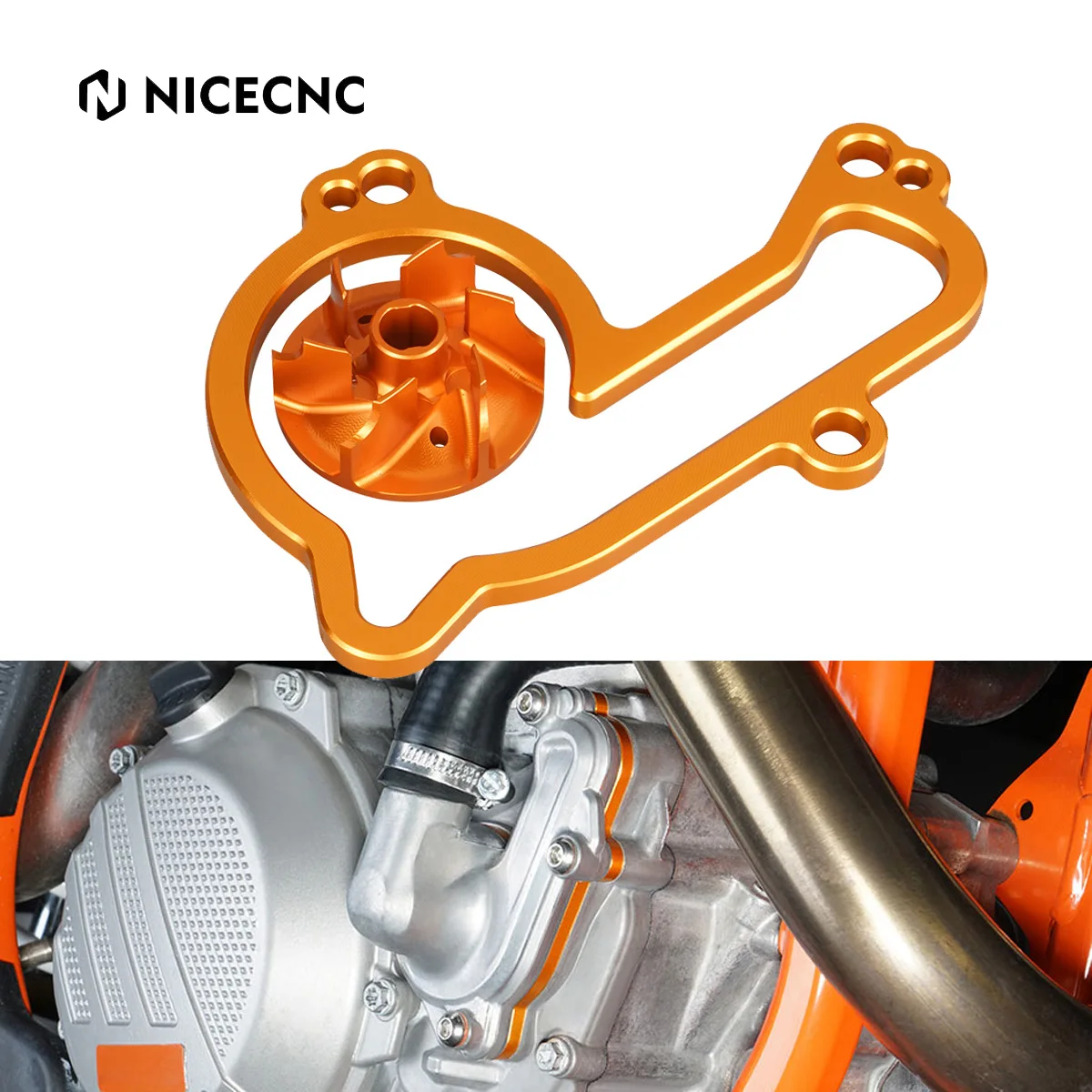NiceCNCOversizedWaterPumpImpellerCoolerkitforKTMEXCFXCFXCFW