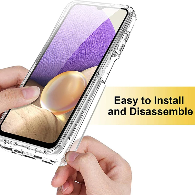 Transparent 360 Full Body Silicone TPU Case with Double-Sided Protection