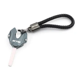 Premium Motorcycle Accessories Key Case Cover & Key Chain (Grey - 675)